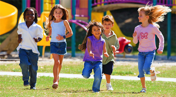 Iris Pediatrics Home Page - Image of Happy Running Children